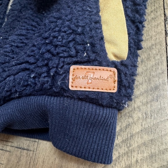 7 For All Mankind Navy and Tan Kids Jacket - Picture 8 of 10
